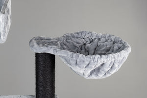 Suuri kissojen riippumatto de Luxe (12/15 cm tolpille) - Vaaleanharmaa