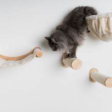 Seinäkalusteet Kiipeilyseinä Kissa - seinä Sisal tolppasarja (Beige)