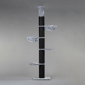 Maine Coon Tower Blackline Vaaleanharmaa