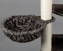 Suuri kissojen riippumatto de Luxe (12/15 cm tolpille) - Taupe Harmaa