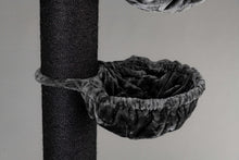 Suuri kissojen riippumatto de Luxe (20 cm tolpille) - Tummanharmaa