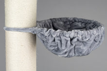 Suuri kissojen riippumatto de Luxe (20 cm tolpille) - Vaaleanharmaa